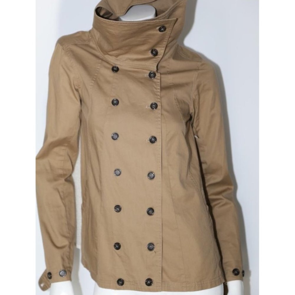 🧥Anthropologie NWT Camel Cotton Jacket, L - Picture 2 of 6
